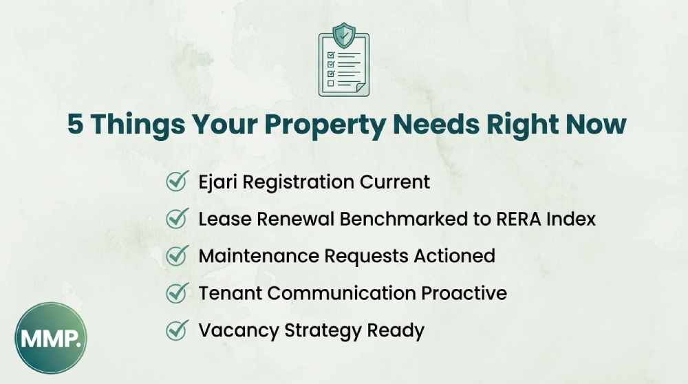 Five things every Dubai rental property needs managed right now