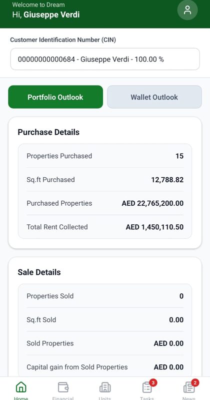 DREAM landlord app: portfolio outlook